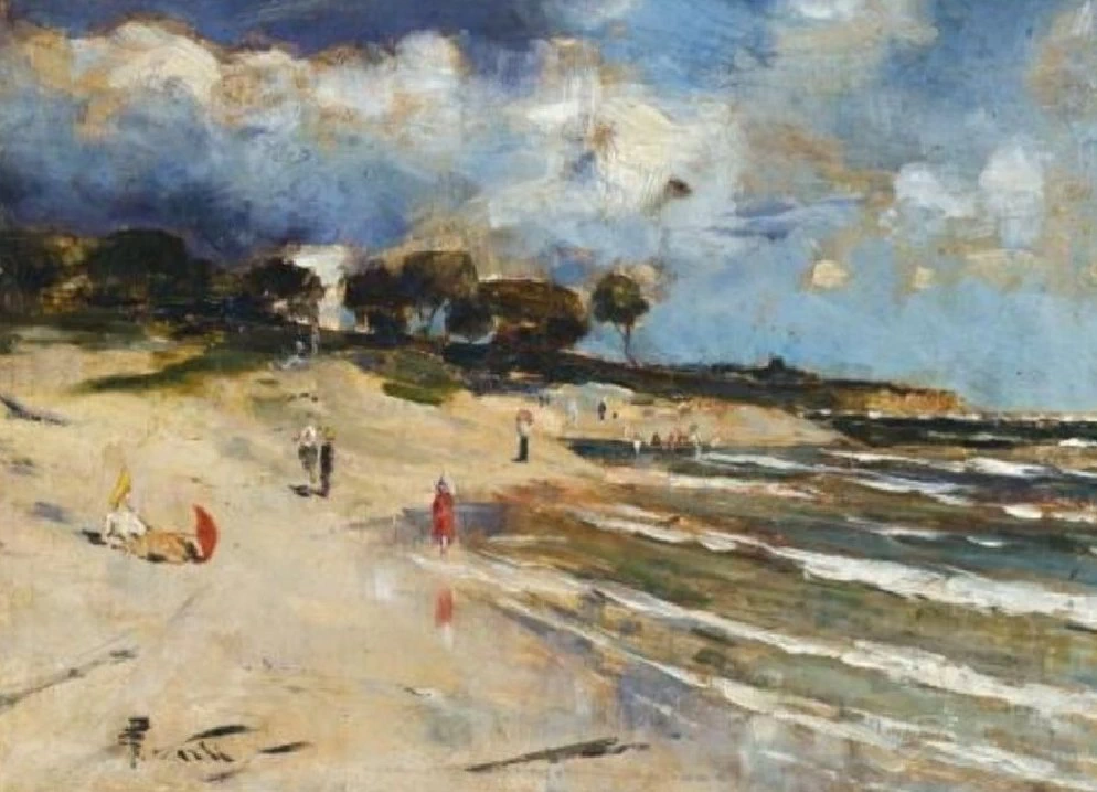 Scena della spiaggia, Black Rock, 1888